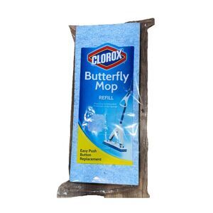 NEW Clorox Butterfly Mop Refill Easy Push Button Replacement DISCONTINUED Sealed